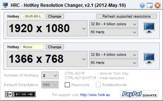 Hotkey Resolution Changer Hotkey Resolution Changer