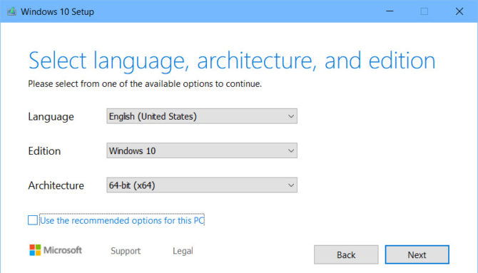 Select language edition and architecture Select language edition and architecture
