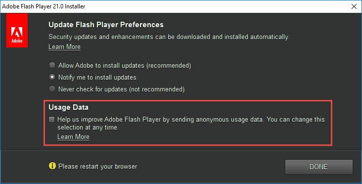 flash player activex update microsoft edge