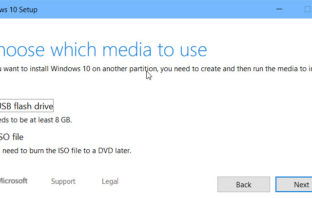 Windows 10 Media Creation Tool For Version 1903 Choose which media to use