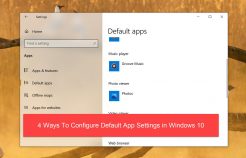 configure default apps featured