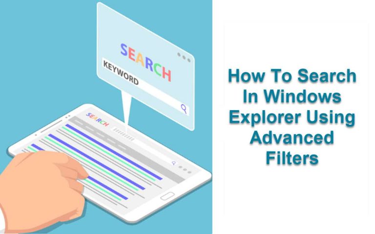 Windows explorer search