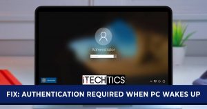 Fix Authentication required when PC wakes up