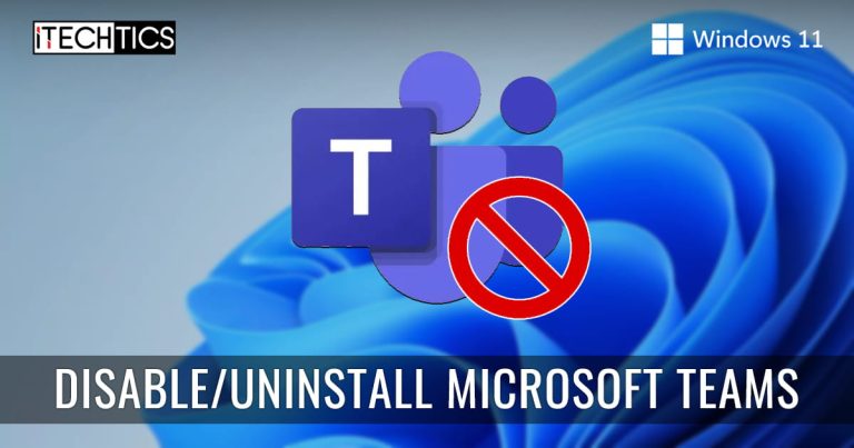 Disable Uninstall Microsoft Teams Windows 11 1