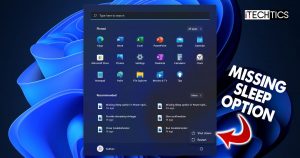 Missing Sleep Option Windows 11 10
