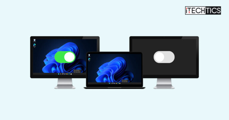 Disconnect monitors without unplugging Windows 10 11