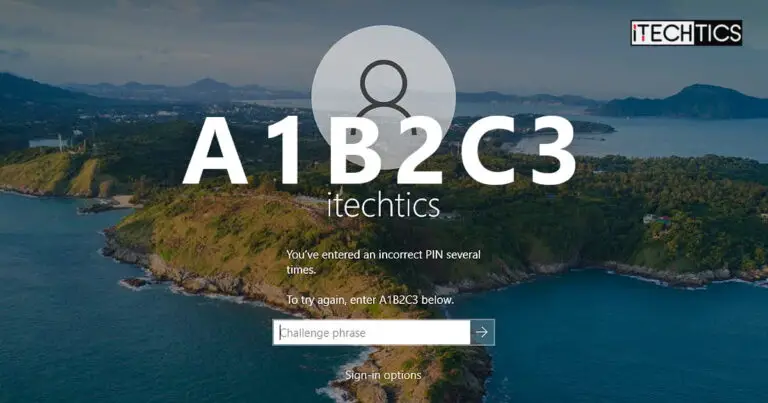 Enter A1B2C3 Challenge Phrase Windows 11 10