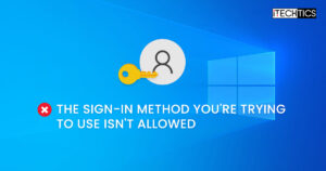 Fix The Sign in Method Youre Trying To Use Isnt Allowed