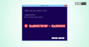 Fix Windows Media Creation Tool Error 0x80072F8F 0x20000 1