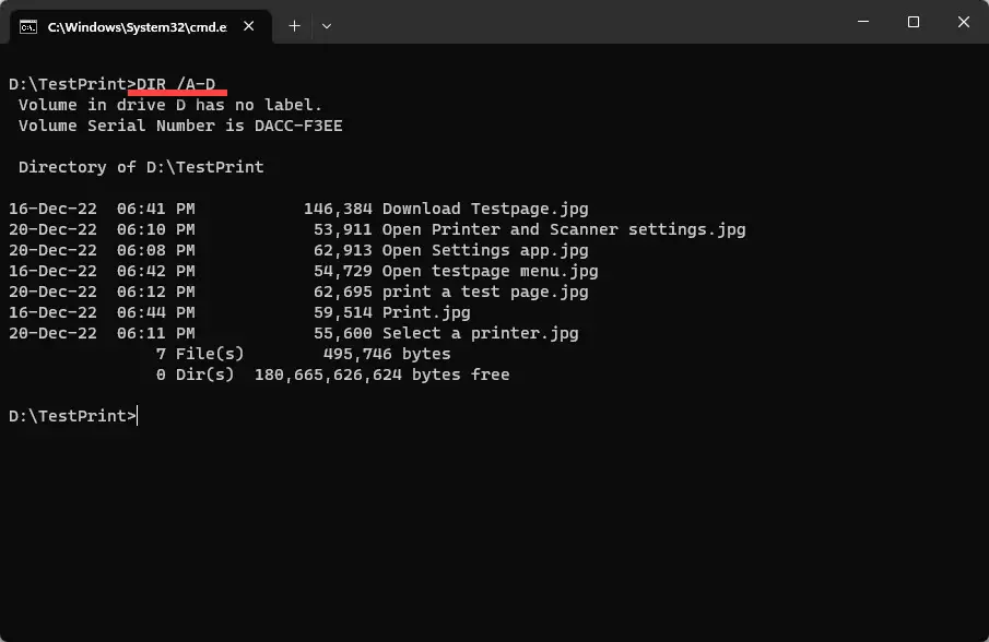 How To List Files And Folders In Windows Using Command Prompt